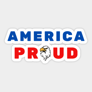 America Proud - United States of America Sticker